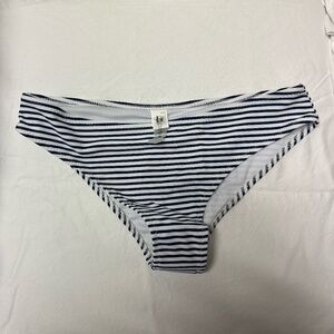 Cupshe Navy/White Striped Swim Bottoms size Small